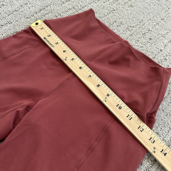 Mono B Women's Spandex Shorts Solid Dusty Pink Size XS Side Pockets Biker - Picture 2 of 7
